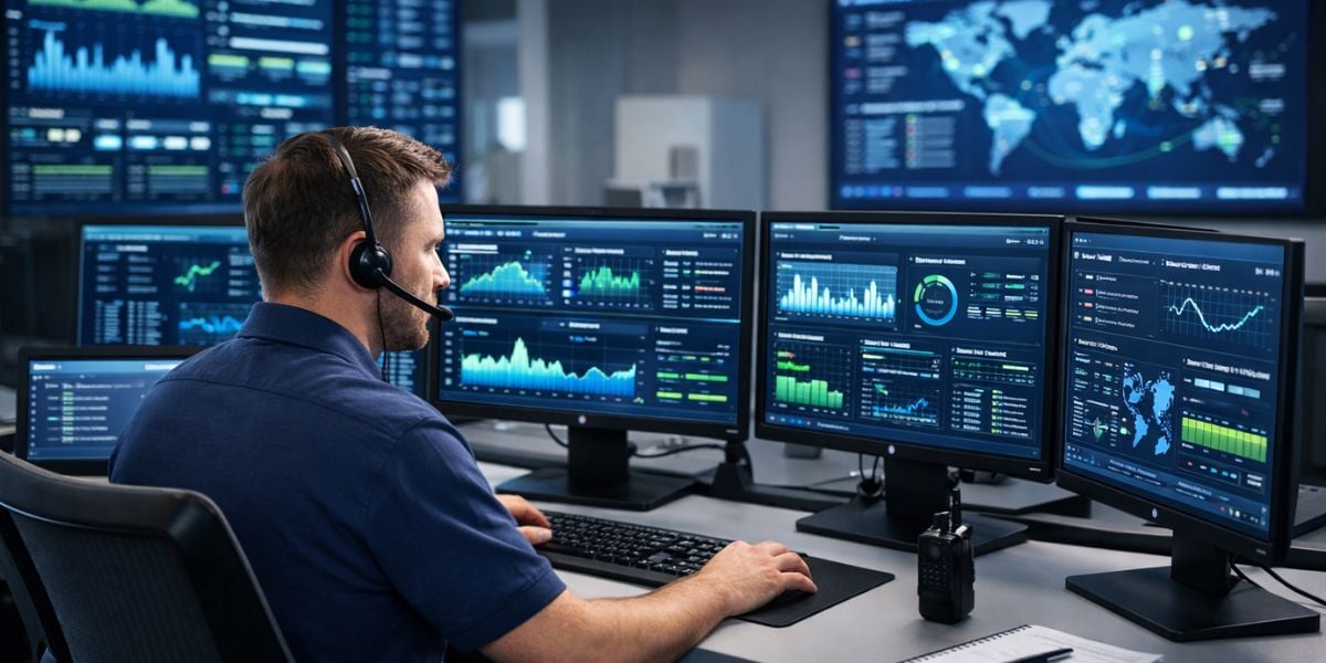 24/7 IT monitoring dashboard for Montreal and Toronto businesses showing real-time network performance metrics